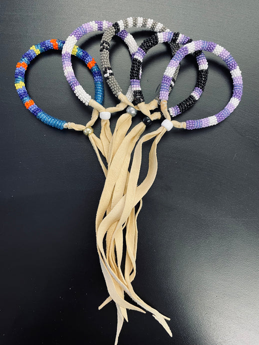 Beaded Leather Bracelets