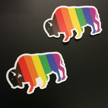 Load image into Gallery viewer, Pride Buffalo Sticker